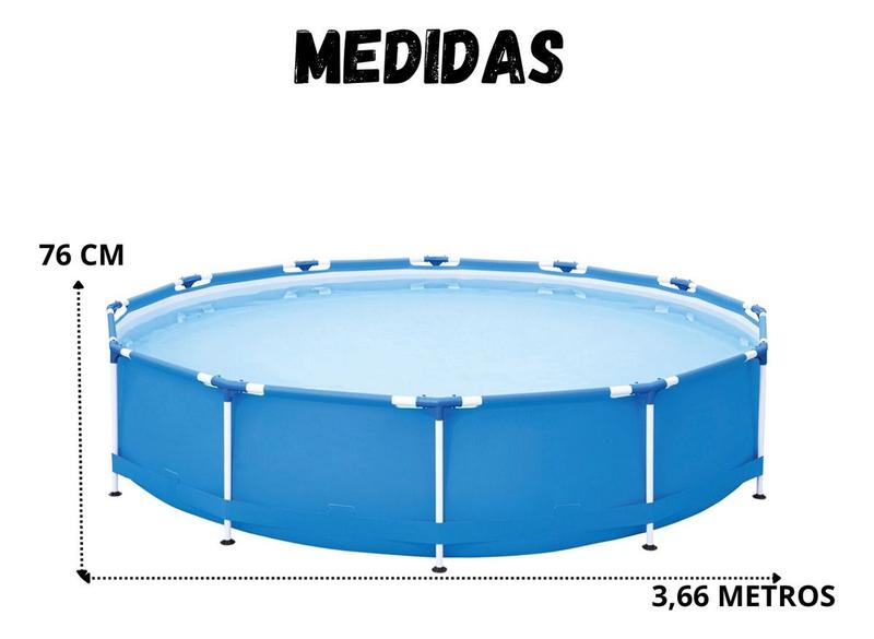 Imagem de Piscina Circular Estrutural Mor 7Mil Litros Resistente