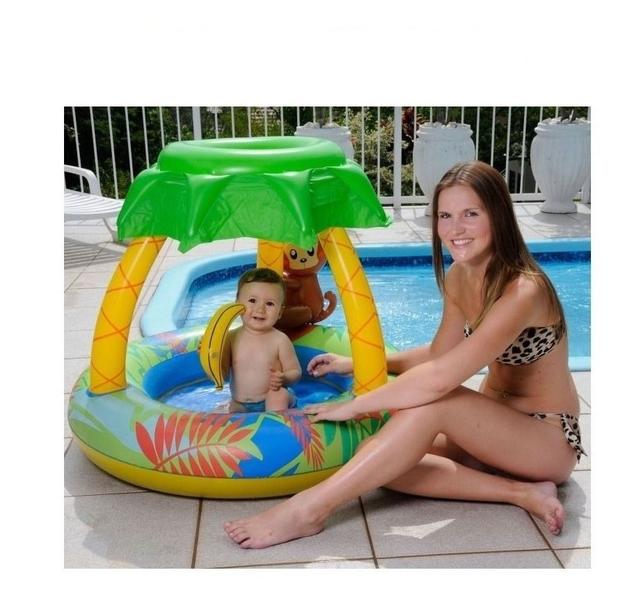 Imagem de Piscina Coberta Macaquinho Inflável Wellmix 53L