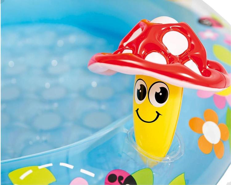 Imagem de Piscina Cogumelo Divertido 45 LITROS Com Cobertura - INTEX