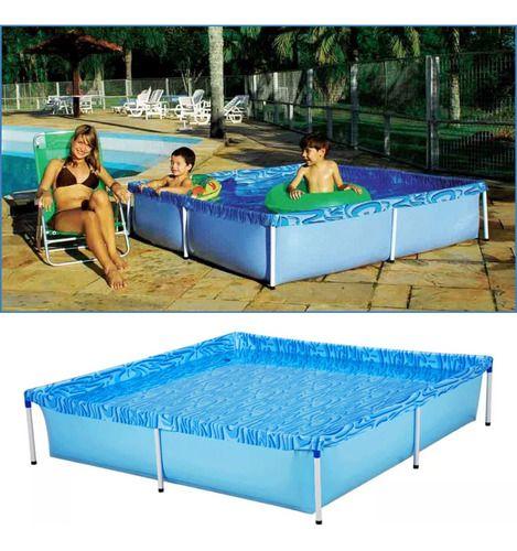 Imagem de Piscina Com Armação 1.500 Litros 189 X 189 X 42 Cm Mor