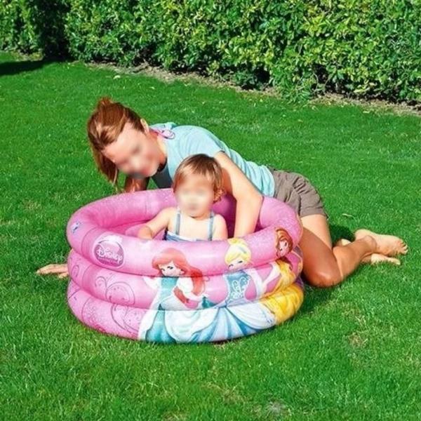 Imagem de Piscina Com Bolinhas 38 a 90 Litros Princesas Herois Frozen Rosa Azul Verde Criança Bebe Menina Menino Com Inflador