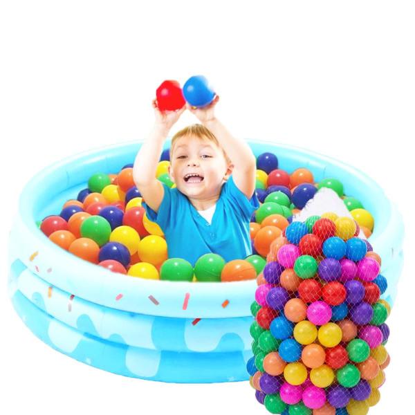 Imagem de Piscina Com Bolinhas Infantil Donuts Gigante Inflável 220L 100 Unidades 