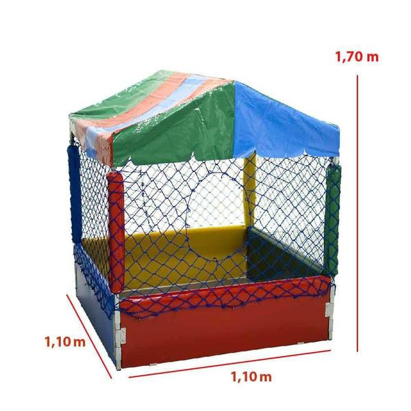 Piscina de Bolas Infantil de 1,1m x 1,1m Sem Bolas - MAMI BRINQUEDOS Imagem de Piscina de Bolas Infantil de 1,1m x 1,1m Sem Bolas