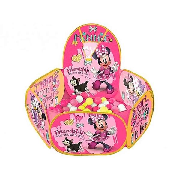 Piscina de Bolinha com Cesta de Basquete Minnie - ZIPPY TOYS Imagem de Piscina de Bolinha com Cesta de Basquete Minnie - ZIPPY TOYS