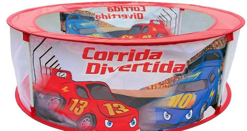 Piscina De Bolinha Divertida Corrida Dm Toys Carros Imagem de Piscina De Bolinha Divertida Corrida Dm Toys Carros