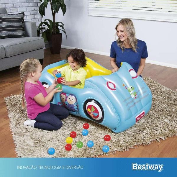 Imagem de Piscina de Bolinha Infantil Inflável de Carro 2+ Com 25 Bolinhas Bestway