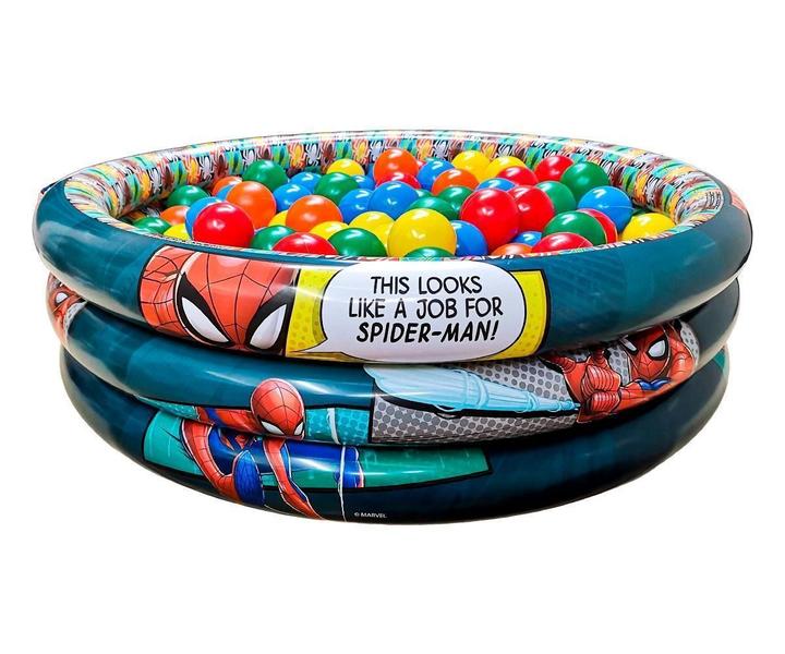 Piscina De Bolinha Menino Homem Aranha Inflável 200 Bolinhas - Etitoys Imagem de Piscina De Bolinha Menino Homem Aranha Inflável 200 Bolinhas