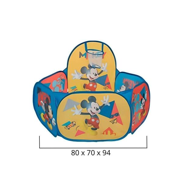 Piscina De Bolinha Mickey Disney Com Cesta De Basquete - Zippy Toys Imagem de Piscina De Bolinha Mickey Disney Com Cesta De Basquete