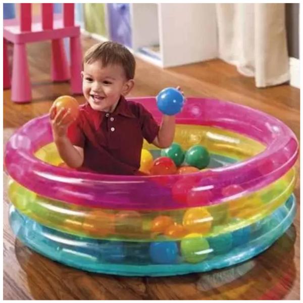 Imagem de Piscina de Bolinha Multi-color Intex 86x25 Cm c/ 50 Bolinhas - 6941057446745