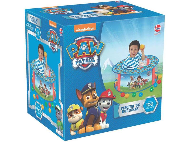 Piscina de Bolinha Patrulha Canina 100 Bolinhas - Lider Brinquedos Imagem de Piscina de Bolinha Patrulha Canina 100 Bolinhas - Lider Brinquedos