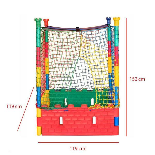 Imagem de Piscina de Bolinha Quadrada com Estrutura Rotomoldada