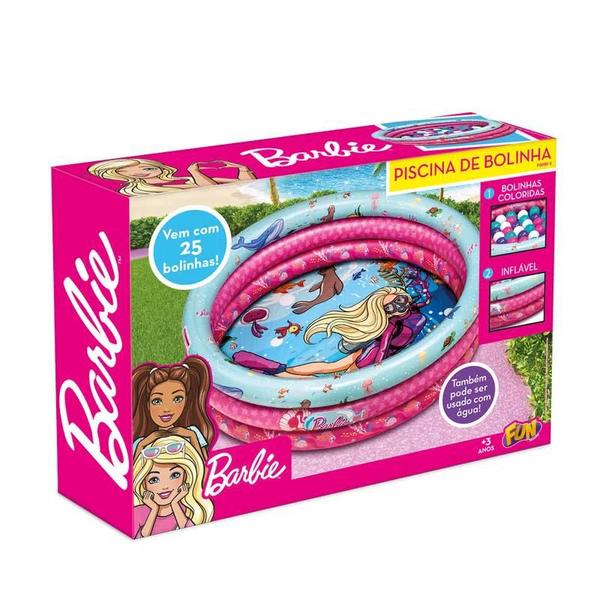 Imagem de Piscina de Bolinhas Barbie com 25 Bolinhas - Fun F0000-3