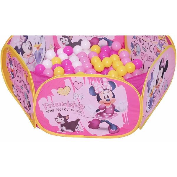 Piscina De Bolinhas Cesta Minnie Pop-Up Zippy Toys 70Cm Rosa Imagem de Piscina De Bolinhas Cesta Minnie Pop-Up Zippy Toys 70Cm Rosa