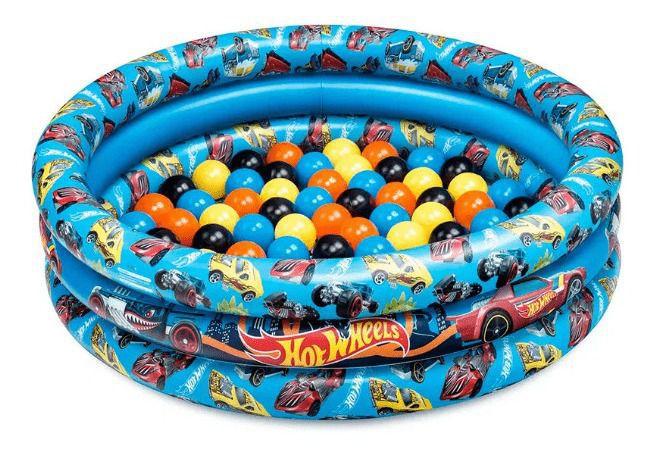 Imagem de Piscina De Bolinhas Hot Wheels Com 25 Bolinhas 135 Litros Fun