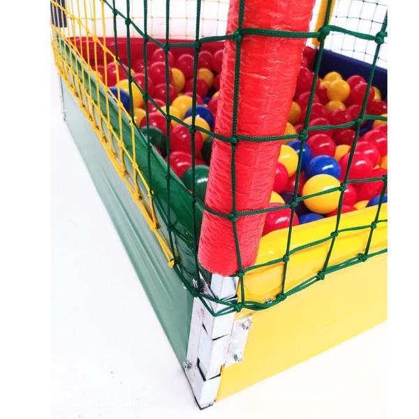 Imagem de Piscina de Bolinhas Infantil 1x1 Slim + 100 BOLAS Coloridas CORTESIA - Casinha Para Bolinhas Pequena - Locação e Eventos + Playground