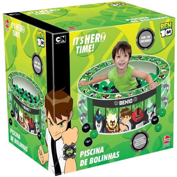 Piscina de Bolinhas Infantil Ben 10 - 2168 - Lider - Lider Brinquedos - Líder Imagem de Piscina de Bolinhas Infantil Ben 10 - 2168 - Lider - Lider Brinquedos