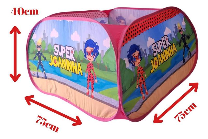 Piscina De Bolinhas Infantil Com 40 Bolinhas Super Joaninha - Fabrincando Ideias Inovadoras Imagem de Piscina De Bolinhas Infantil Com 40 Bolinhas Super Joaninha