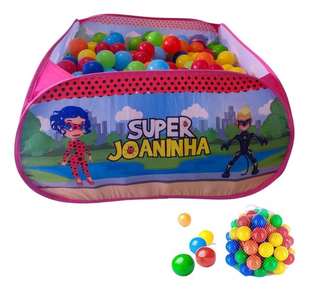 Piscina De Bolinhas Infantil Com 40 Bolinhas Super Joaninha - Fabrincando Ideias Inovadoras Imagem de Piscina De Bolinhas Infantil Com 40 Bolinhas Super Joaninha