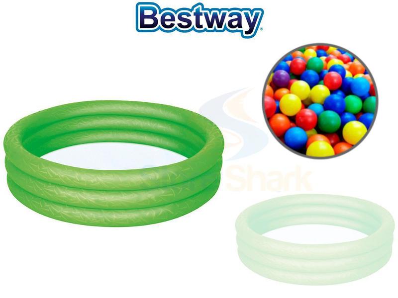 Piscina de Bolinhas Infantil Inflável 100 Litros Colorida + 50 Bolinhas - Bestway Imagem de Piscina de Bolinhas Infantil Inflável 100 Litros Colorida + 50 Bolinhas