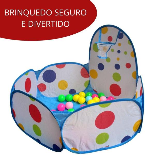 Imagem de Piscina de bolinhas infantil menino e menina dobravel - Importway