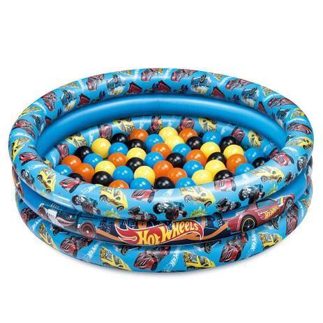 Imagem de Piscina De Bolinhas Inflável Hot Wheels Com 25 Bolinhas Fun