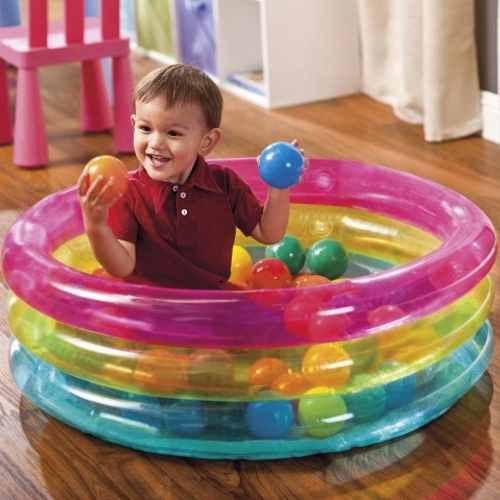 Imagem de Piscina de Bolinhas Inflável Infantil Intex Com 50 Bolinhas