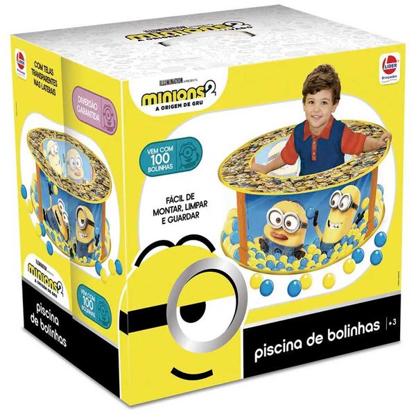 Imagem de Piscina De Bolinhas Minions Com 100 Bolinha Líder Brinquedos