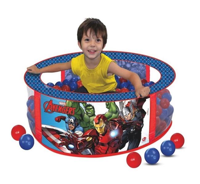 Piscina de bolinhas vingadores avengers com 100 bolinhas - Lider Brinquedos Imagem de Piscina de bolinhas vingadores avengers com 100 bolinhas