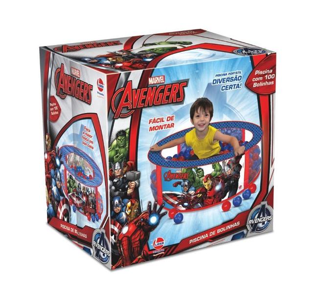 Piscina de bolinhas vingadores avengers com 100 bolinhas - Lider Brinquedos Imagem de Piscina de bolinhas vingadores avengers com 100 bolinhas