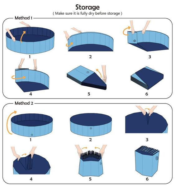 Piscina dobrável para cães e animais de estimação Jasonwell dobrável 48 cm azul Imagem de Piscina dobrável para cães e animais de estimação Jasonwell dobrável 48 cm azul