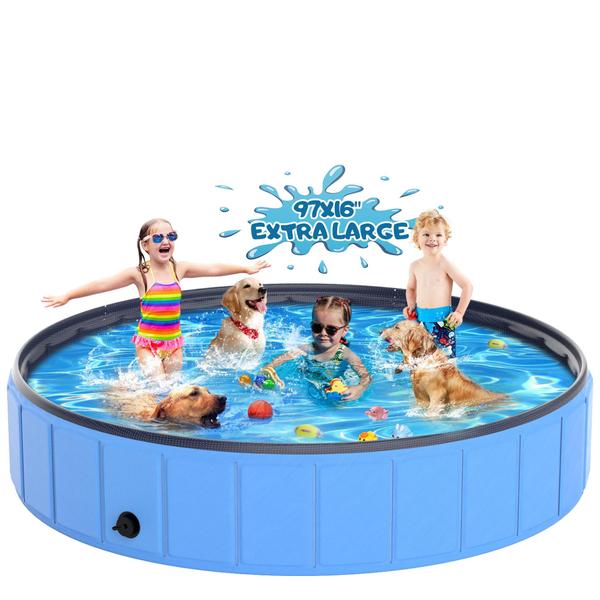 Piscina dobrável para cães Instraella Extra Large 97x40cm para cães grandes Imagem de Piscina dobrável para cães Instraella Extra Large 97x40cm para cães grandes