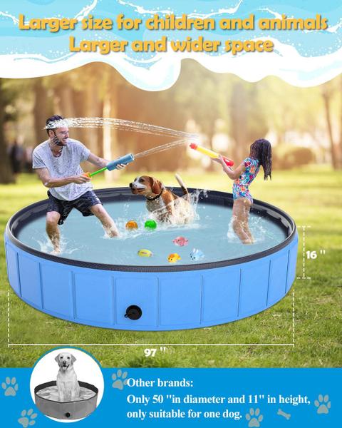 Piscina dobrável para cães Instraella Extra Large 97x40cm para cães grandes Imagem de Piscina dobrável para cães Instraella Extra Large 97x40cm para cães grandes