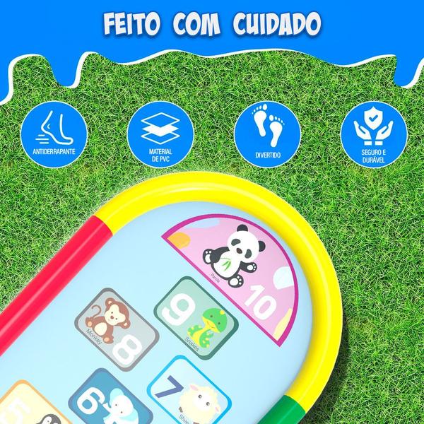 Imagem de Piscina Esteira Chafariz Infantil Bebê Criança Antiderrapante Brinquedo Interativo ao Ar Livre Splash Sprinkler Fonte