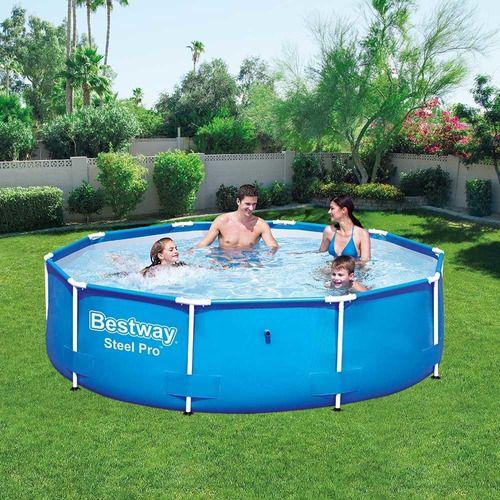 Imagem de Piscina Estruturada 4.678l Circular Bestway Verão Em Pvc