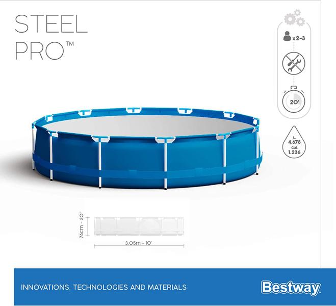 Imagem de Piscina estruturada circular Bestway de 4678 litros