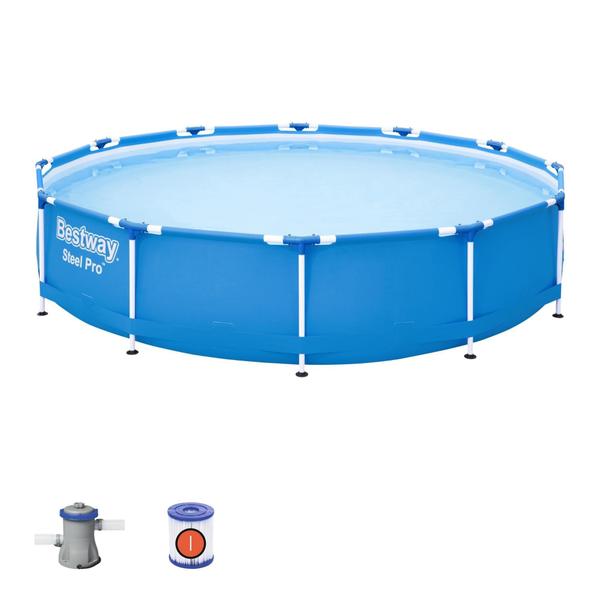 Imagem de Piscina Estrutural 4678 Litros Steel Pro Filtro 110V/220V Bestway