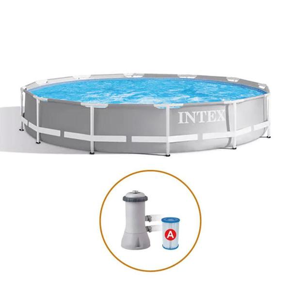 Imagem de Piscina Estrutural 6.503L Prism Bomba Filtrante 220V Intex