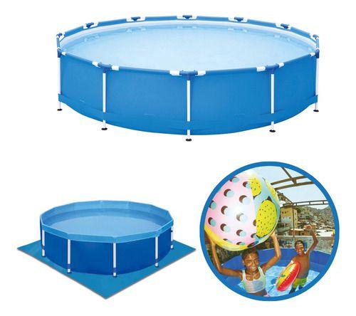 Imagem de Piscina Estrutural 7000 Litros Circular Resistente Plástico 