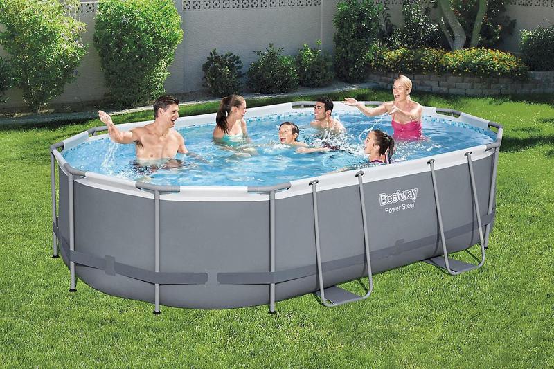 Imagem de Piscina Estrutural Oval 10.949L com Filtro 220V Bestway