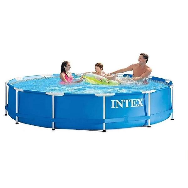 Imagem de Piscina Estrutural Redonda 6503 Lt Intex + Filtro 28210 +Kit