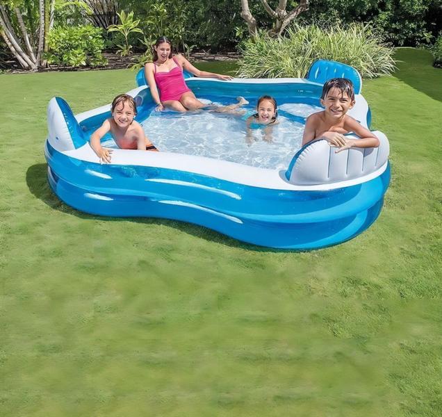 Imagem de Piscina Familiar com Assentos 882L Colorida 56475 Intex