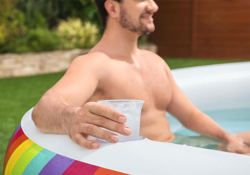 Imagem de Piscina familiar inflável Bestway H2OGO! Sonhos de arco-íris