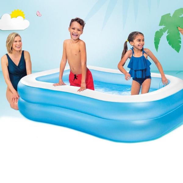 Imagem de Piscina Familiar Retangular Blue 540L Azul - Intex