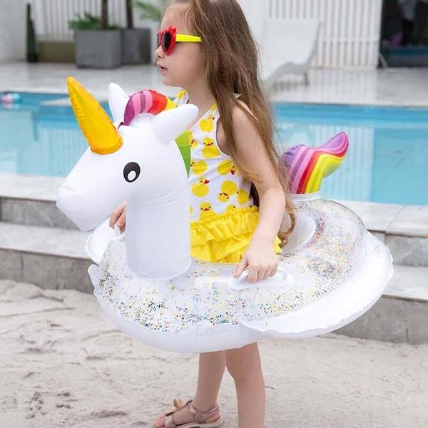 Imagem de Piscina flutuante para bebês UMBWORLD Unicorn 0-8 anos 20 kg