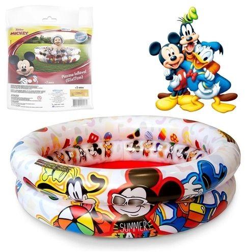 Imagem de Piscina Infantil 37 Litros 65x17cm + 50 Bolinhas Turma Do Mickey - Etitoys