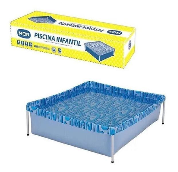 Imagem de Piscina Infantil 400 Litros Quadrada - Mor Cor Azul