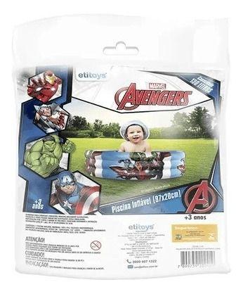 Imagem de Piscina infantil Avengers 130 Litros Etitoys