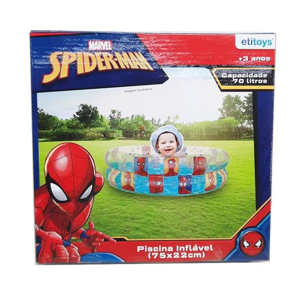 Imagem de Piscina Infantil Banheira Inflável 70 Litros Etitoys Minnie Mickey Frozen Homem de Ferro Homem Aranha