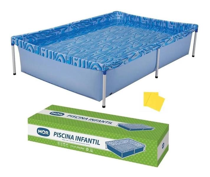 Imagem de Piscina Infantil Com Armação 1000 Litros 189X126X42Cm Mor