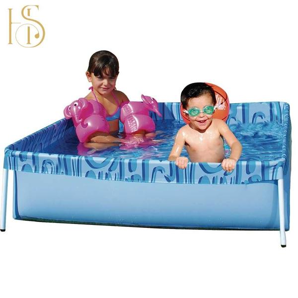 Imagem de Piscina Infantil De Criança Quadrada Estrutural PVC 400 Litros - Mor